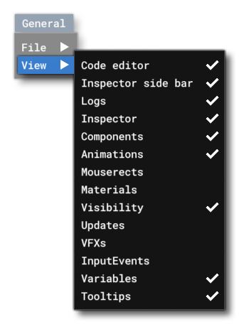 The Different View Options