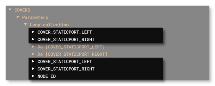 Example Of The Parameter Scope Pop-Up