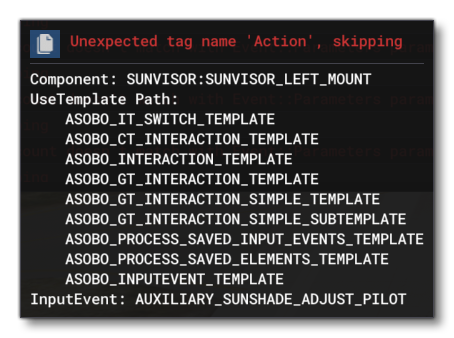 The RMB Details View For A Logged Event