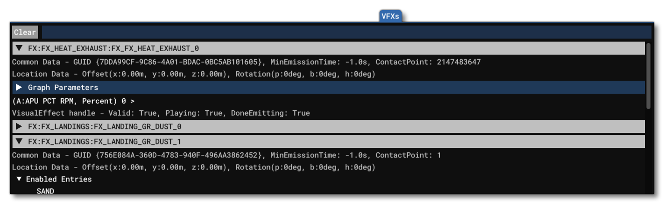 The VFX View Tab The VFX View Tab