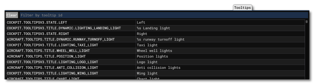 The Tooltips View Tab The Tooltips View Tab