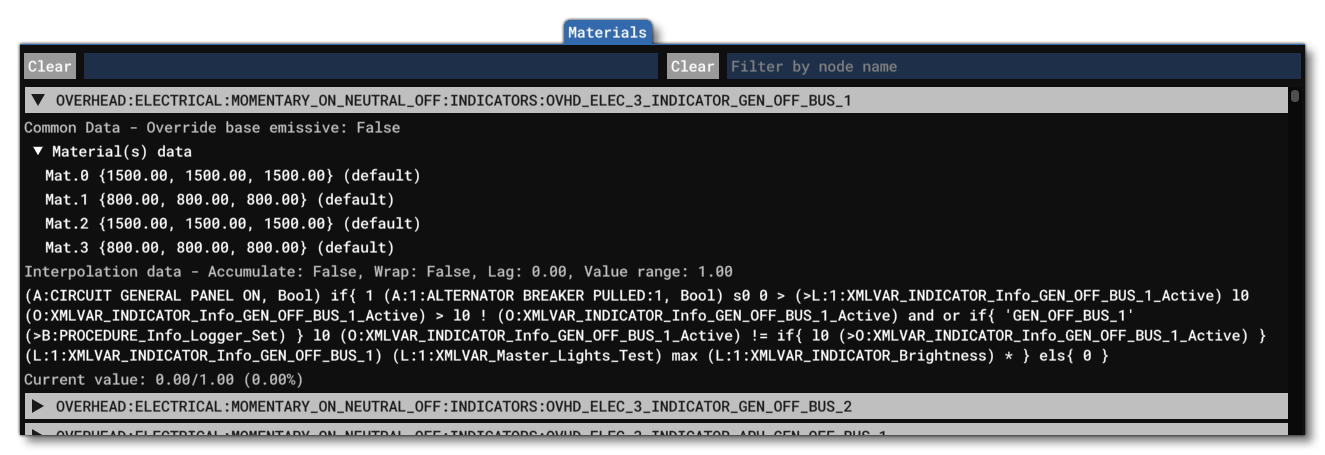 The Materials View Tab The Materials View Tab