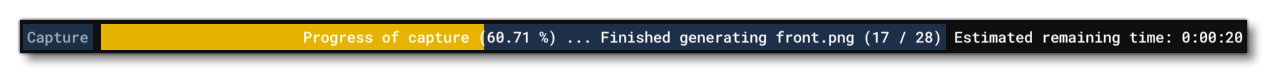 The Capture Process Status Bar