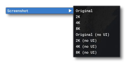 The Screenshot Options In The Tools Menu