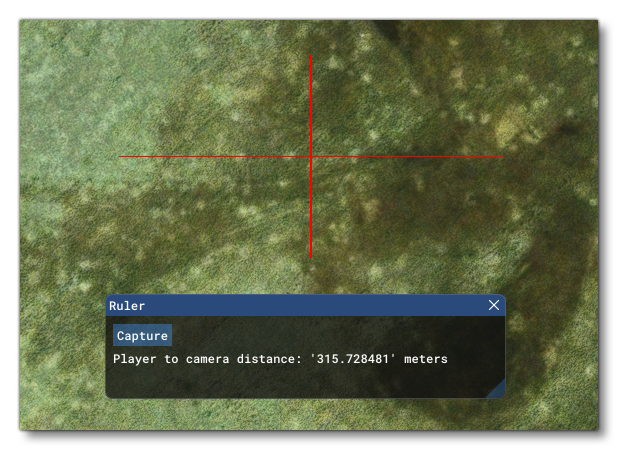 Initial Window And Crosshair When Raycasting The Earth