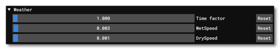 The Weather Options In The World Tab