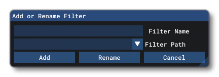 Add Or Rename A Filter Group