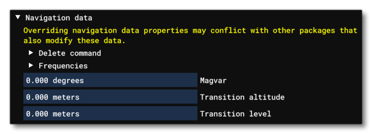 The Navigation Data Section
