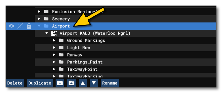 Airport Groups In The Scenery Editor