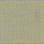 Non Movement Back Painted Hatched Area Example