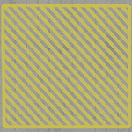 Wide Yellow Painted Hatched Area Example