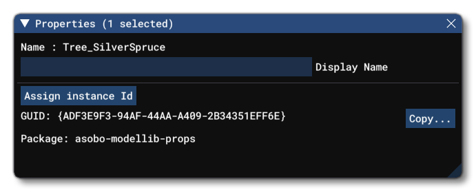 The Properties Window For A Projected Mesh