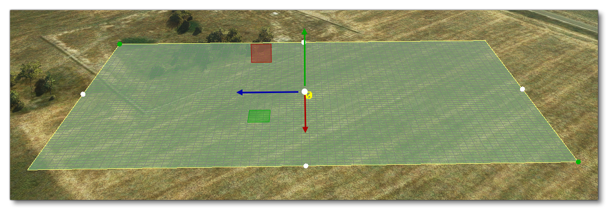 A New Heightmap Added To A Rectangle In The Simulation