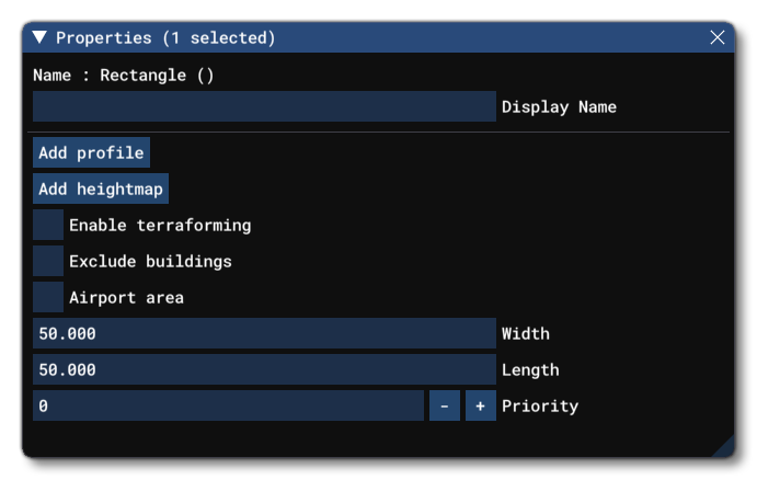 The Properties Window For A Polygon Object