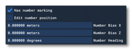 The Has Number Marking Options