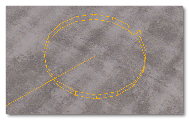 A Taxiway Service Stand Object Placed In The World