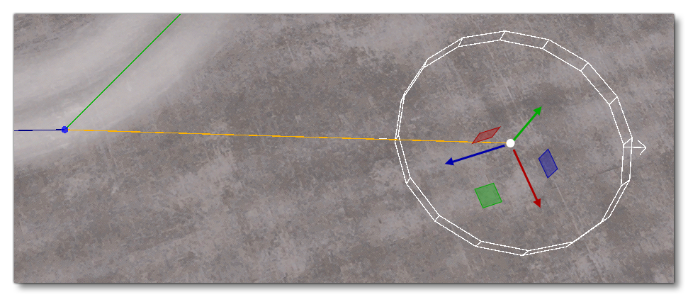 A Taxiway Path Linking A Service Stand And A Taxiway Point