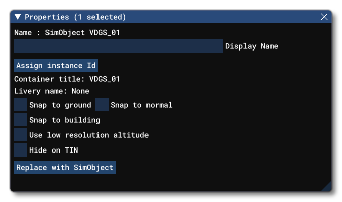 The Jetway Object Properties