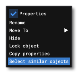 The Select Similar Objects Option