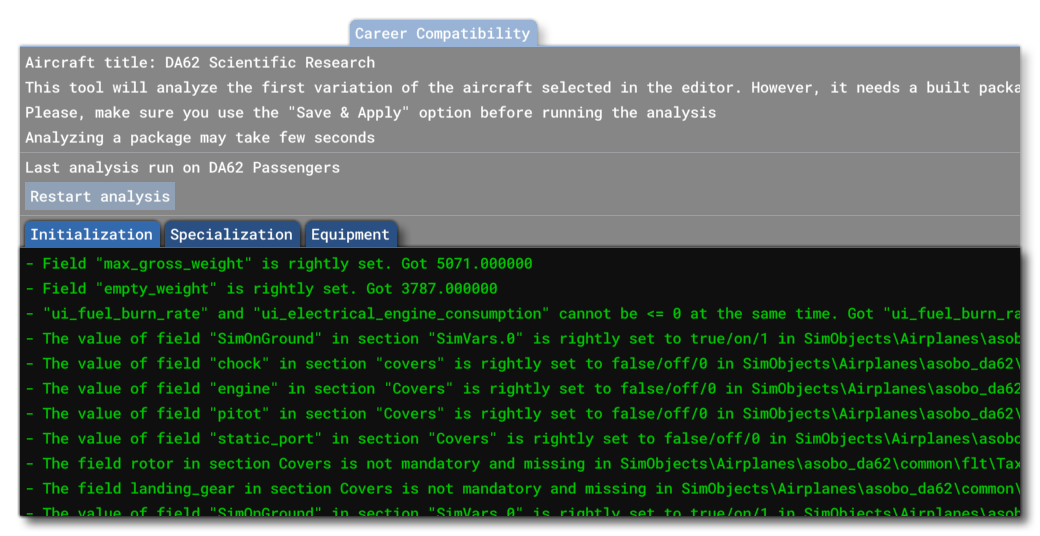 The Different Career Compatibility Tabs After Analysis