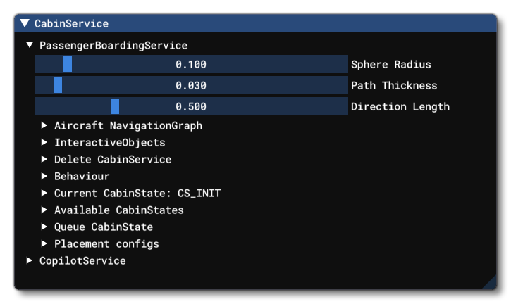 The Debug Cabin Services Window