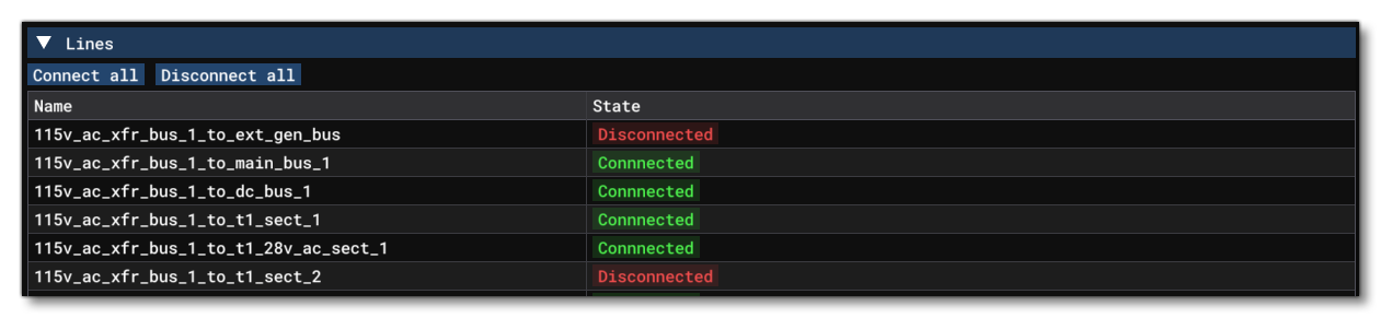The Line Quick Access Section
