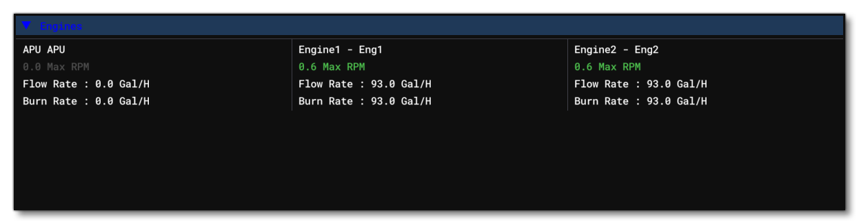 The Engines Section Of The Fuel System Debug