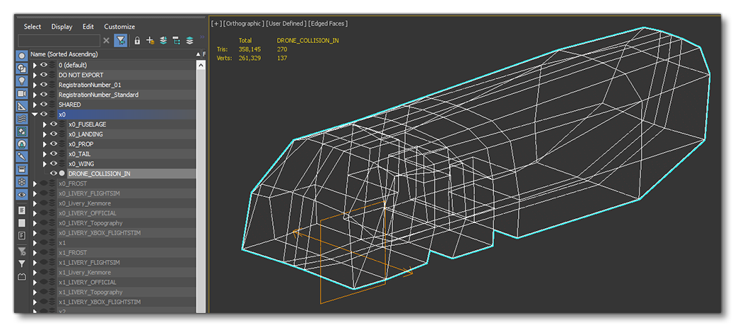 Example Of Drone Collision Mesh
