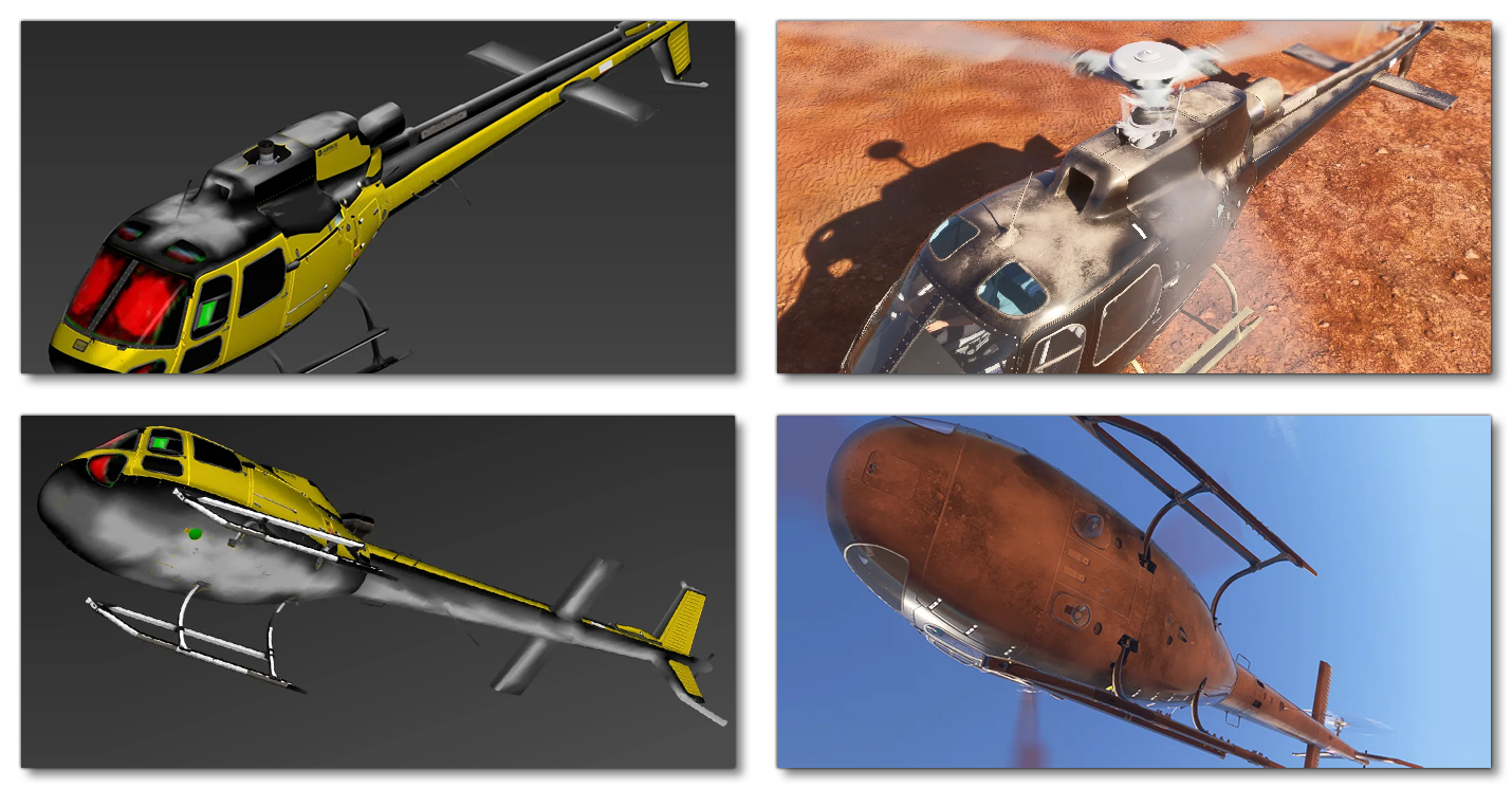 Example Of The Dust Mesh And The Effect On A Helicopter Example Of The Dust Mesh And The Effect On A Helicopter