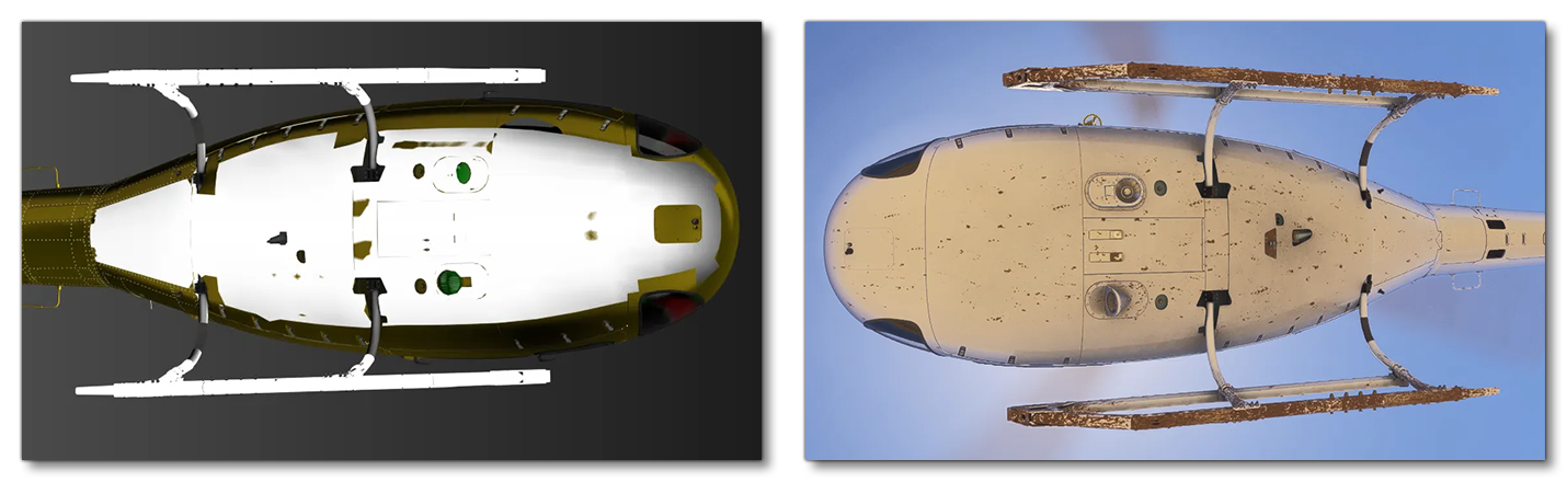 Example Of The Mud Mesh And The Effect On A Helicopter Example Of The Mud Mesh And The Effect On A Helicopter