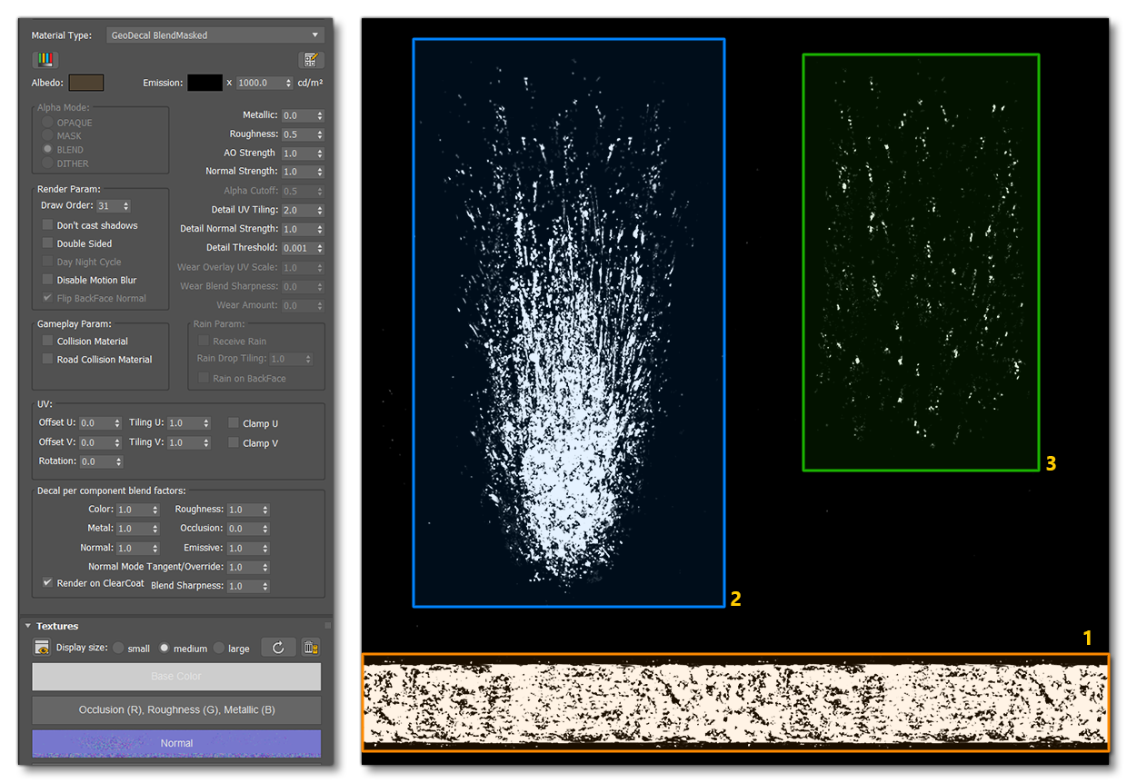 The Decal Material Setup And Texture For Runway Dirt The Decal Material Setup And Texture For Runway Dirt