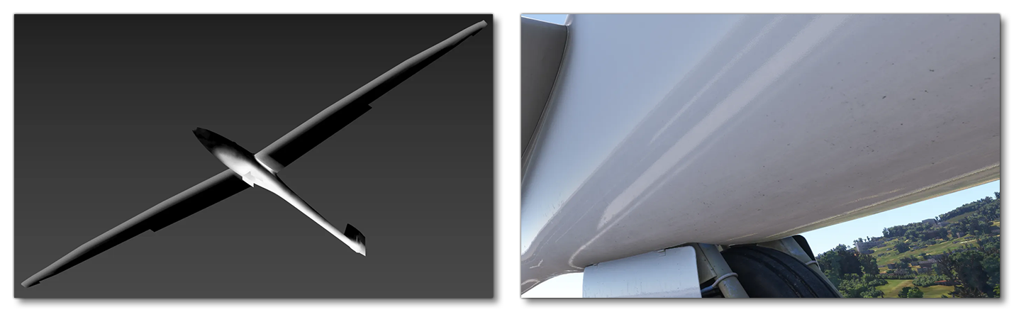 Example Of The Simple Dirt Mesh And The Effect On A Plane Example Of The Simple Dirt Mesh And The Effect On A Plane