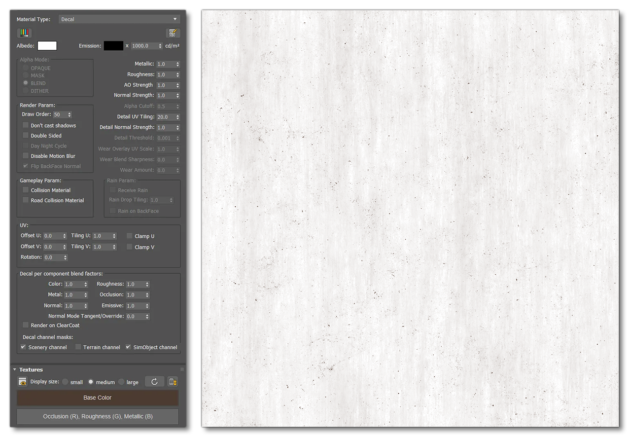 The Decal Material Setup And Texture For Simple Dirt The Decal Material Setup And Texture For Simple Dirt