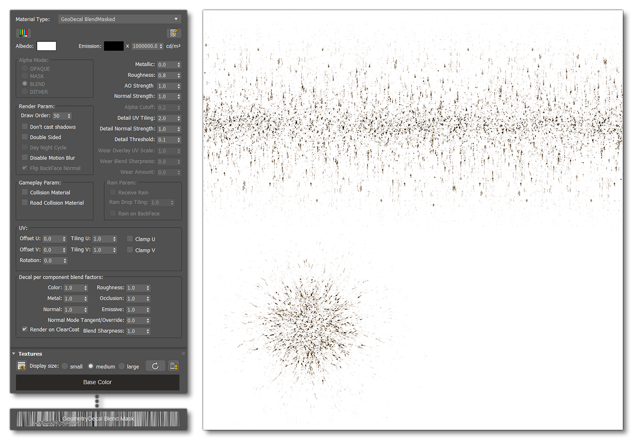 The Decal Material Setup And Texture For Simple Dirt The Decal Material Setup And Texture For Simple Dirt