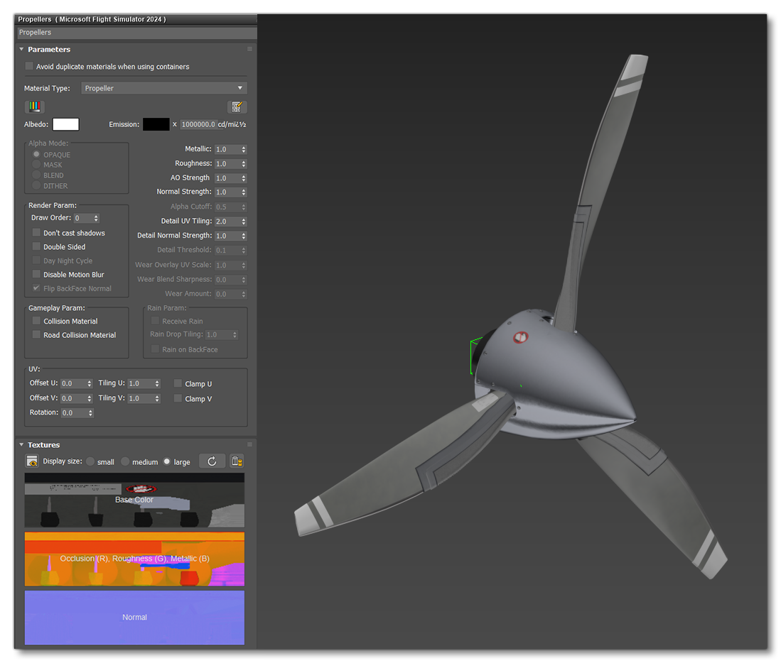 Example Of A Correctly Modeled And Textured Propeller
