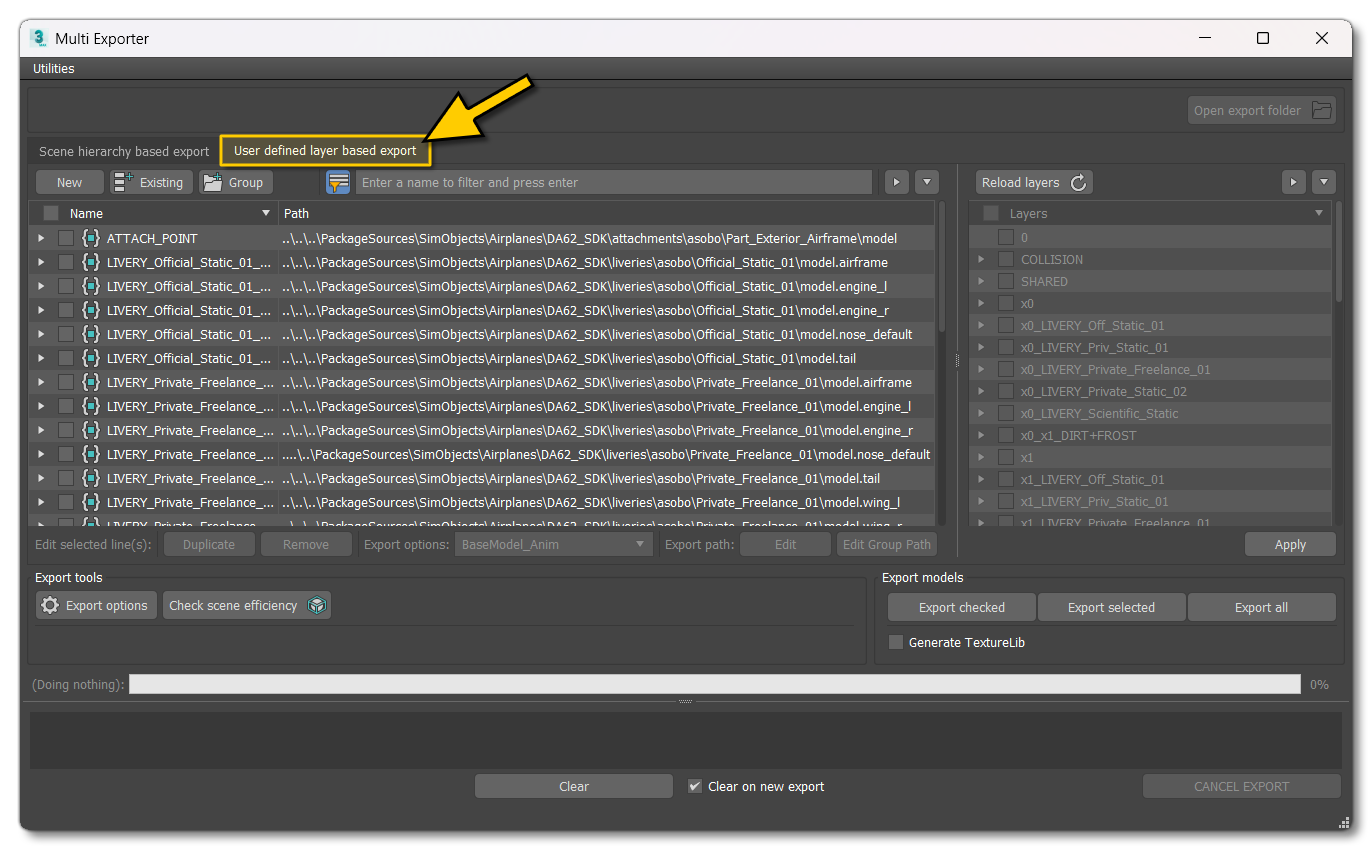 Finding The Multi-Exporter Tool