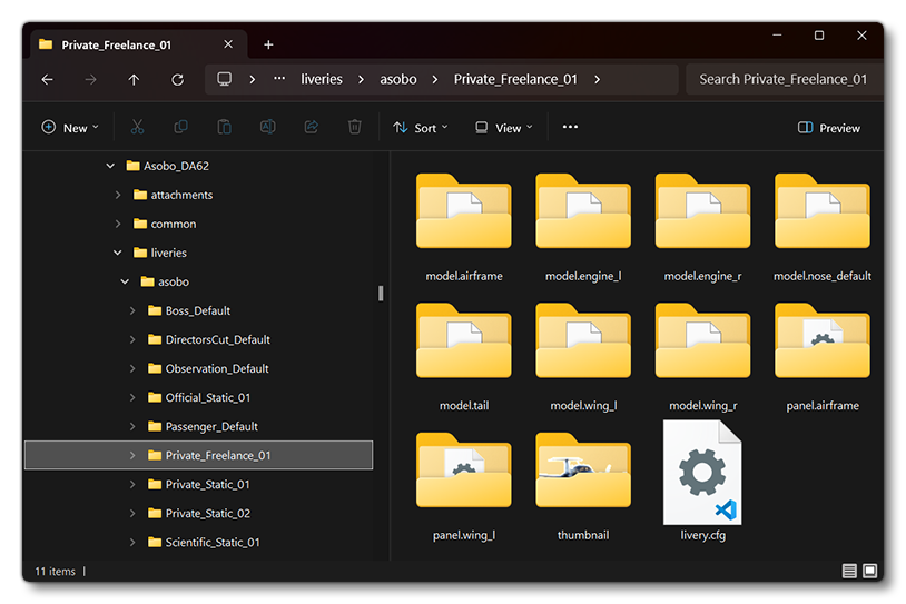 An Example Of A Livery Folder Structure An Example Of A Livery Folder Structure