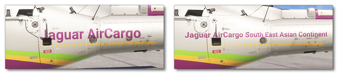 Example Showing How Text Will Adapt To The Mesh Based On Length Example Showing How Text Will Adapt To The Mesh Based On Length