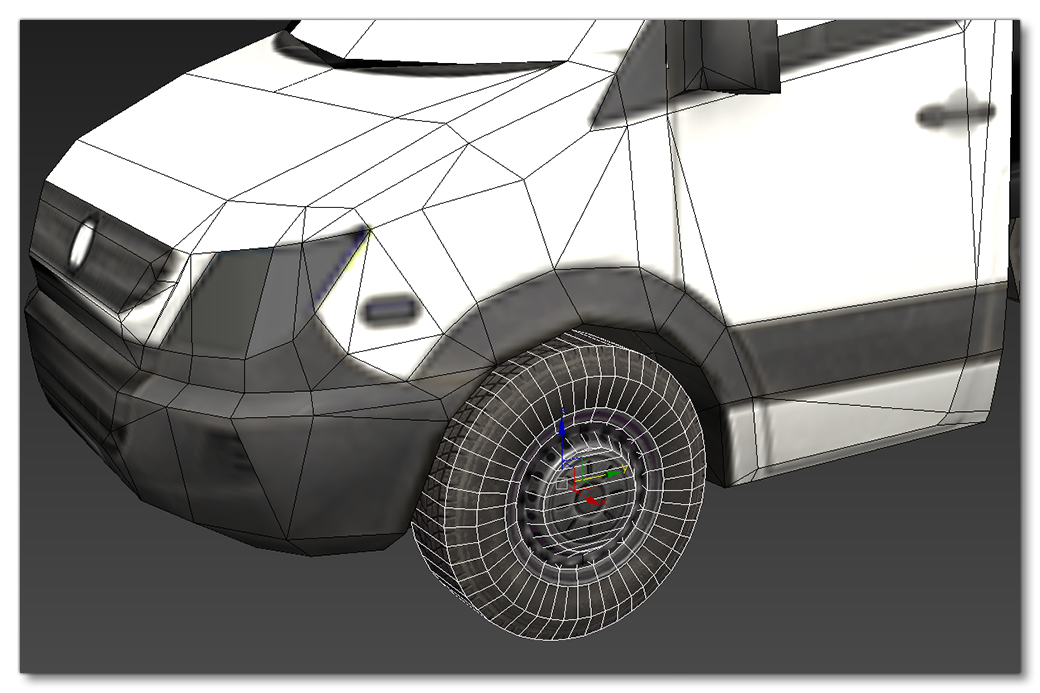 Sub-Model At A Higher PolyCount Than The Rest Of The LOD Models