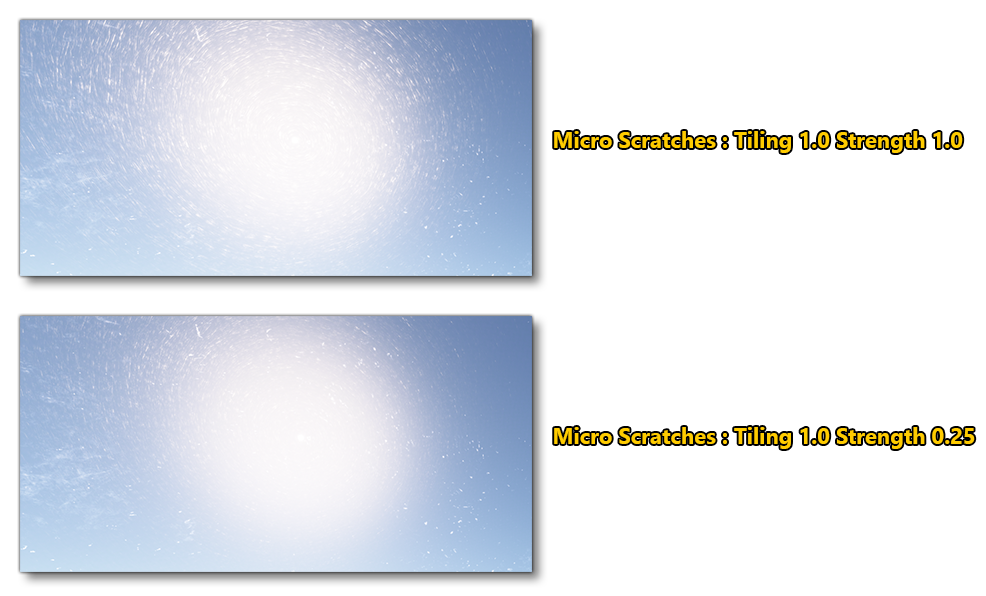 Example Illustrating How Strength Affects Micro-Scratches