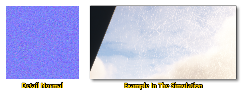 The Detail Normal Texture And An Example Of How It Affects Light In The Simulation