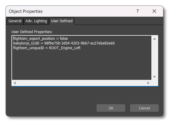 The User Defined Tab Of The Object Properties The User Defined Tab Of The Object Properties