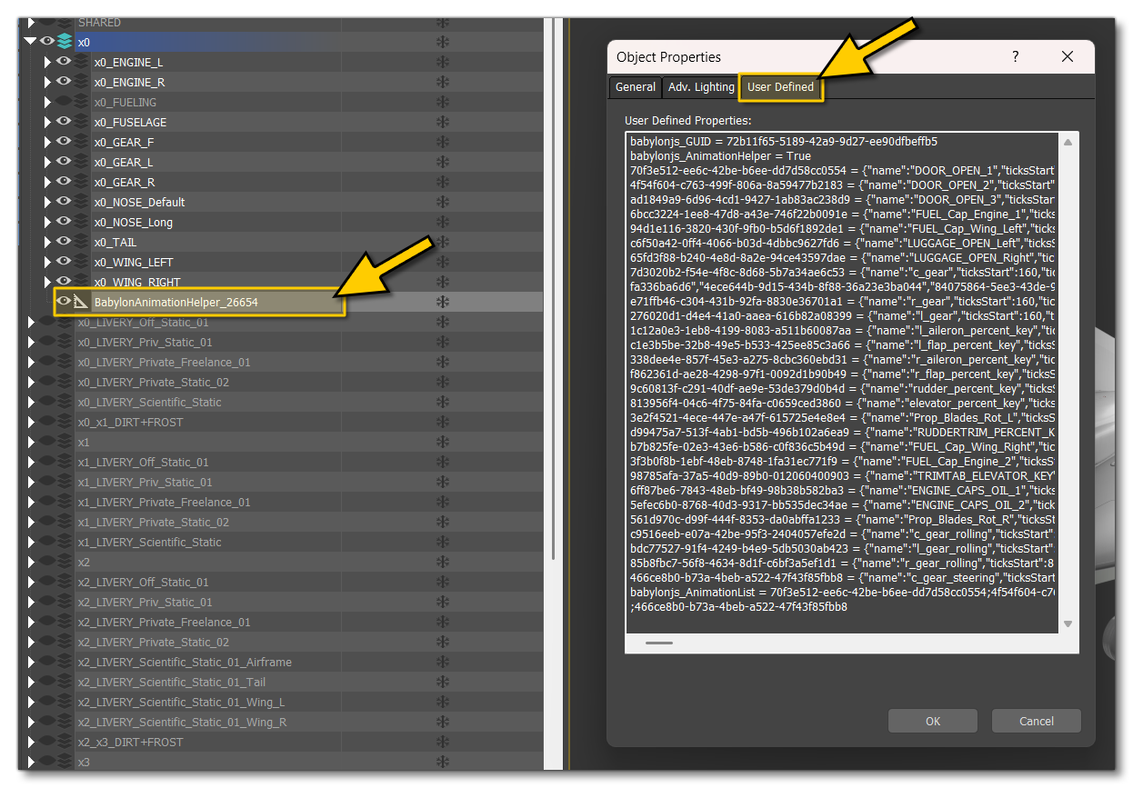 Example Of A Stored Animation Group Object