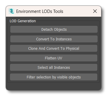 The Environment LODs Toolbox