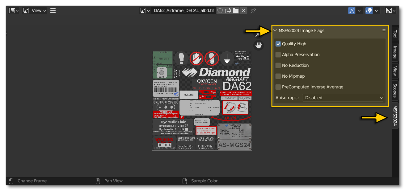 The Texture Flags In The Blender Image Editor