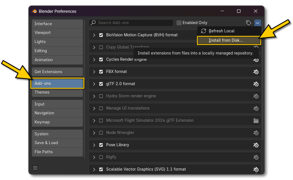 Installing An Addon In Blender
