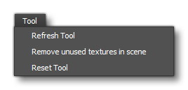 The Texture Tool Menu