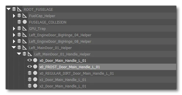 Part Hierarchy In 3DS Max Part Hierarchy In 3DS Max