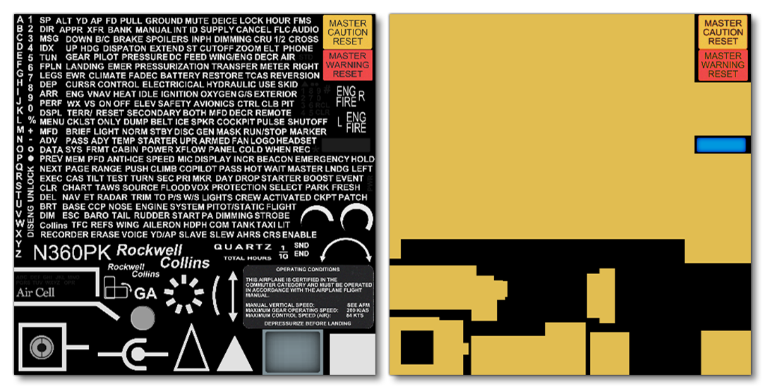 Example Of A Decal And Its Accompanying Emissive Texture Example Of A Decal And Its Accompanying Emissive Texture