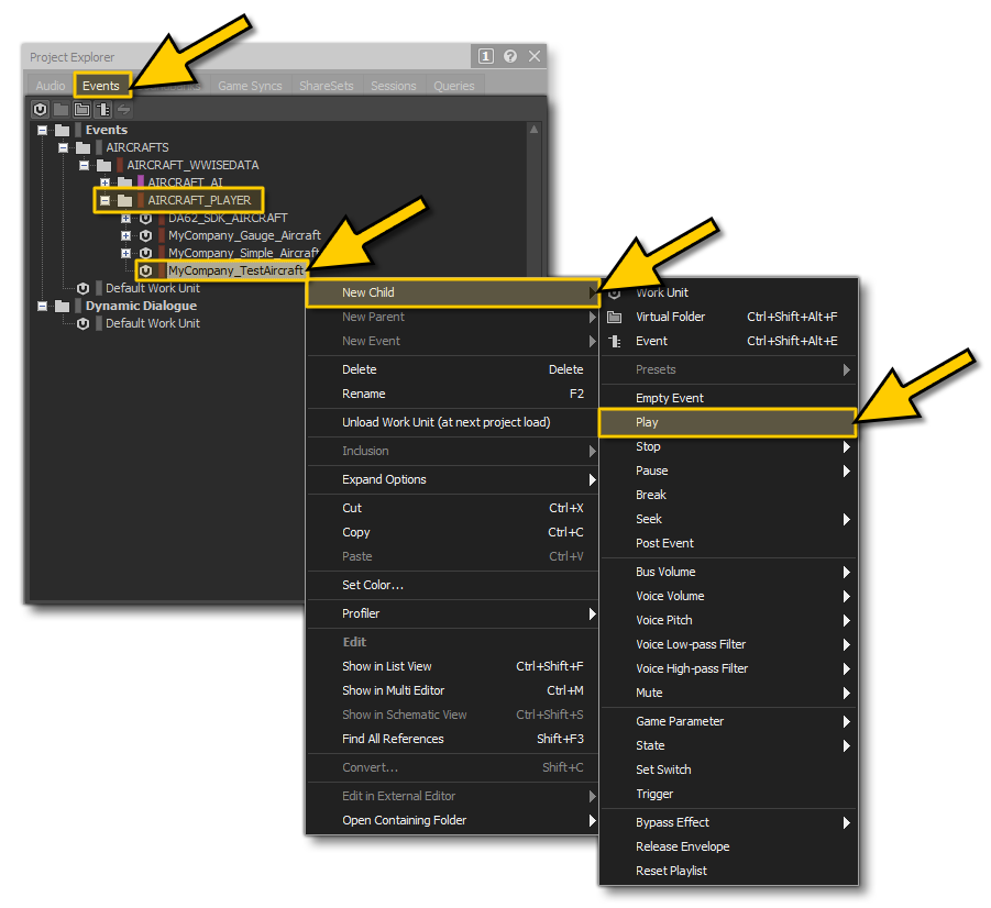 Adding A New Play Event In Wwise